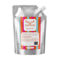 A silver resealable stand-up pouch of Thunderbird Skin Rescue Cream with a colorful striped label, isolated on a white background.